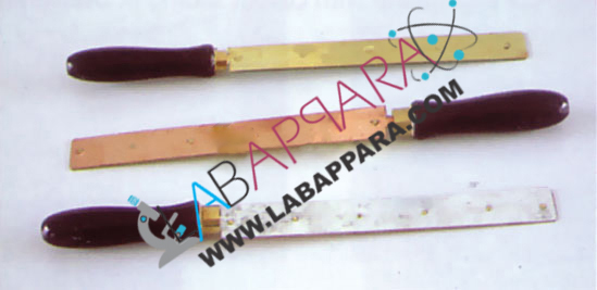 Compound-Metal-Strip COMPOUND METAL STRIP, Physics Equipment, scientific equipments, educational instrument supplier, measuring equipment, Laboratory equipment suppliers, lab glass equipment manufacturers, laboratory wooden equipment, science instruments manufacturer, supplier, exporter.