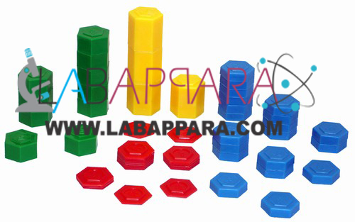 Hexagonal Weight Set, Mathematics Laboratory Equipment, Educational Equipments, manufacture exporters, Pattern Block, Educational Maths Lab instruments, Mathematics Laboratory Equipment,Educational Equipments, manufacture exporters, School equipments, Supplier Exporter, educational equipments, india